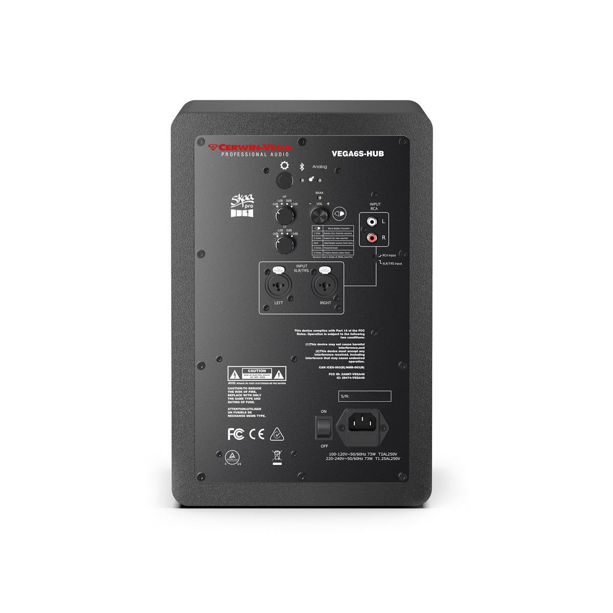 VEGA6SB-HUB 6" 2-WAY STUDIO MONITOR (HUB ONLY)
