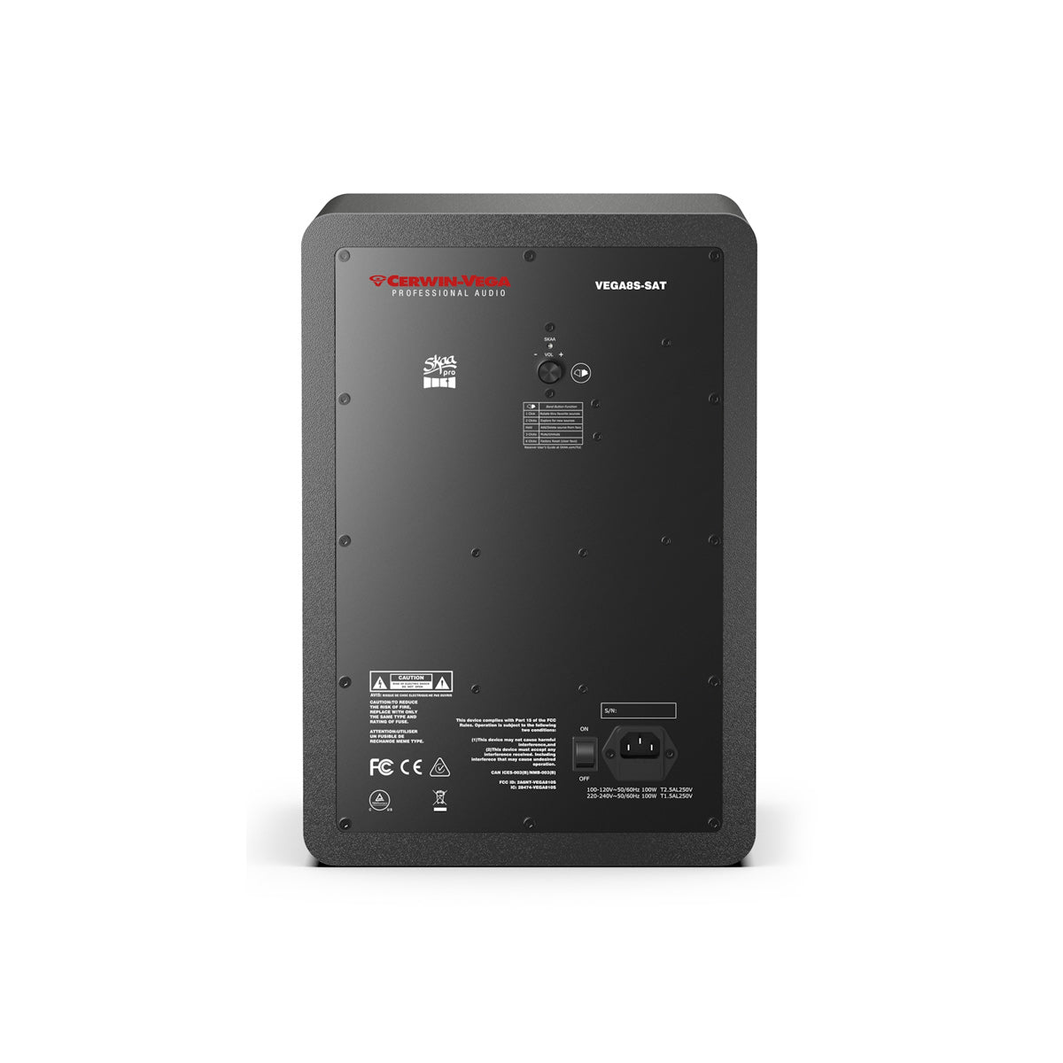 VEGA8SB-SAT 8" 2-WAY STUDIO MONITOR (SAT ONLY)