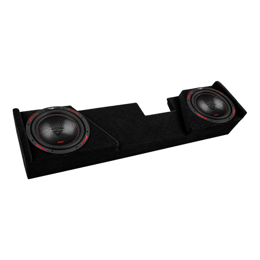 Dual 10" Subwoofer Enclosure for 2014-Up CHEVY+GMC 3500 with H10DV4 - H10DV4MDV210NS