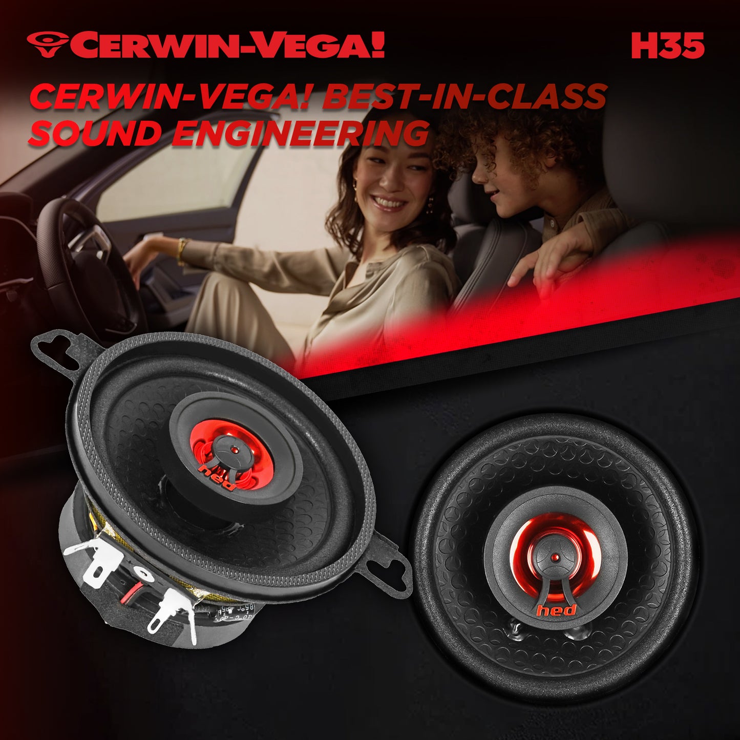 H35 - HED 2025 Edition 3.5” 2-Way Coaxial Full Range Speaker Set