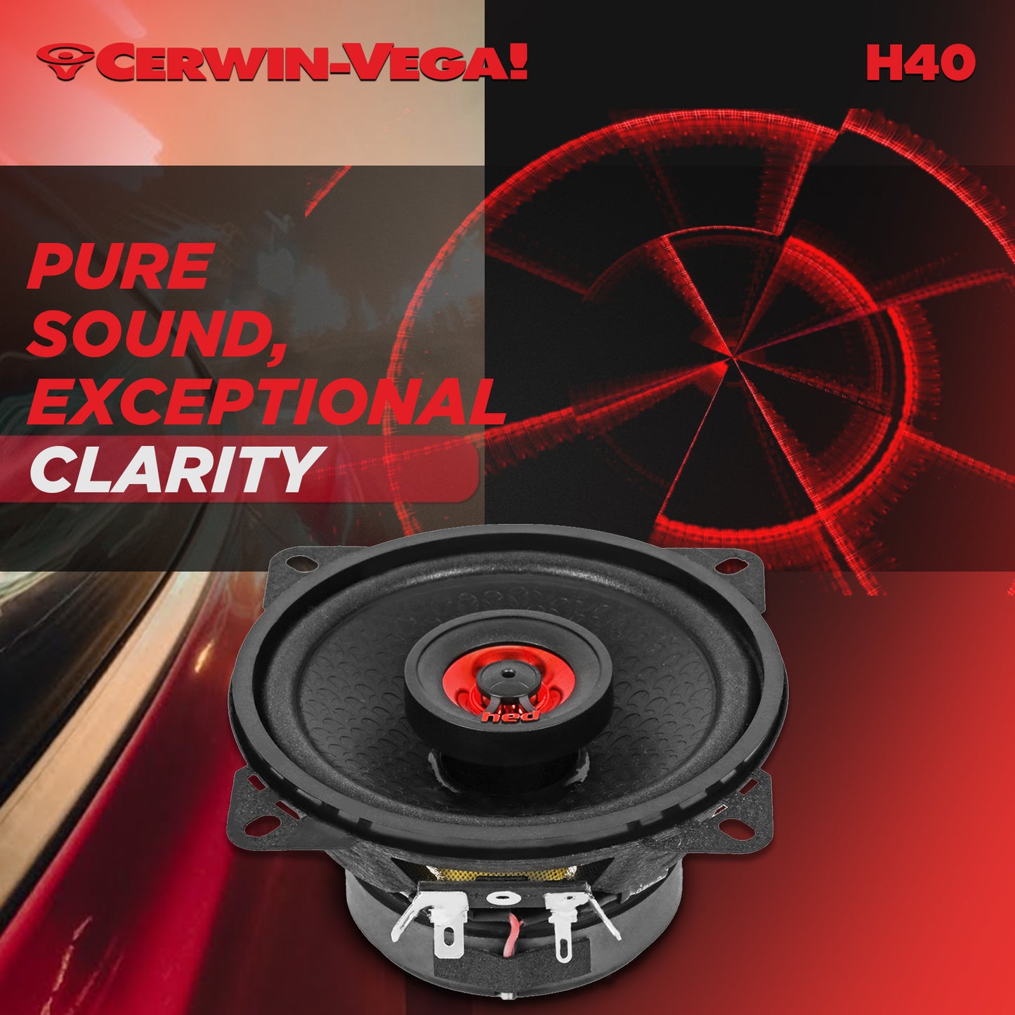 H40 - HED 2025 Edition 4” 2-Way Coaxial Full Range Speaker Set