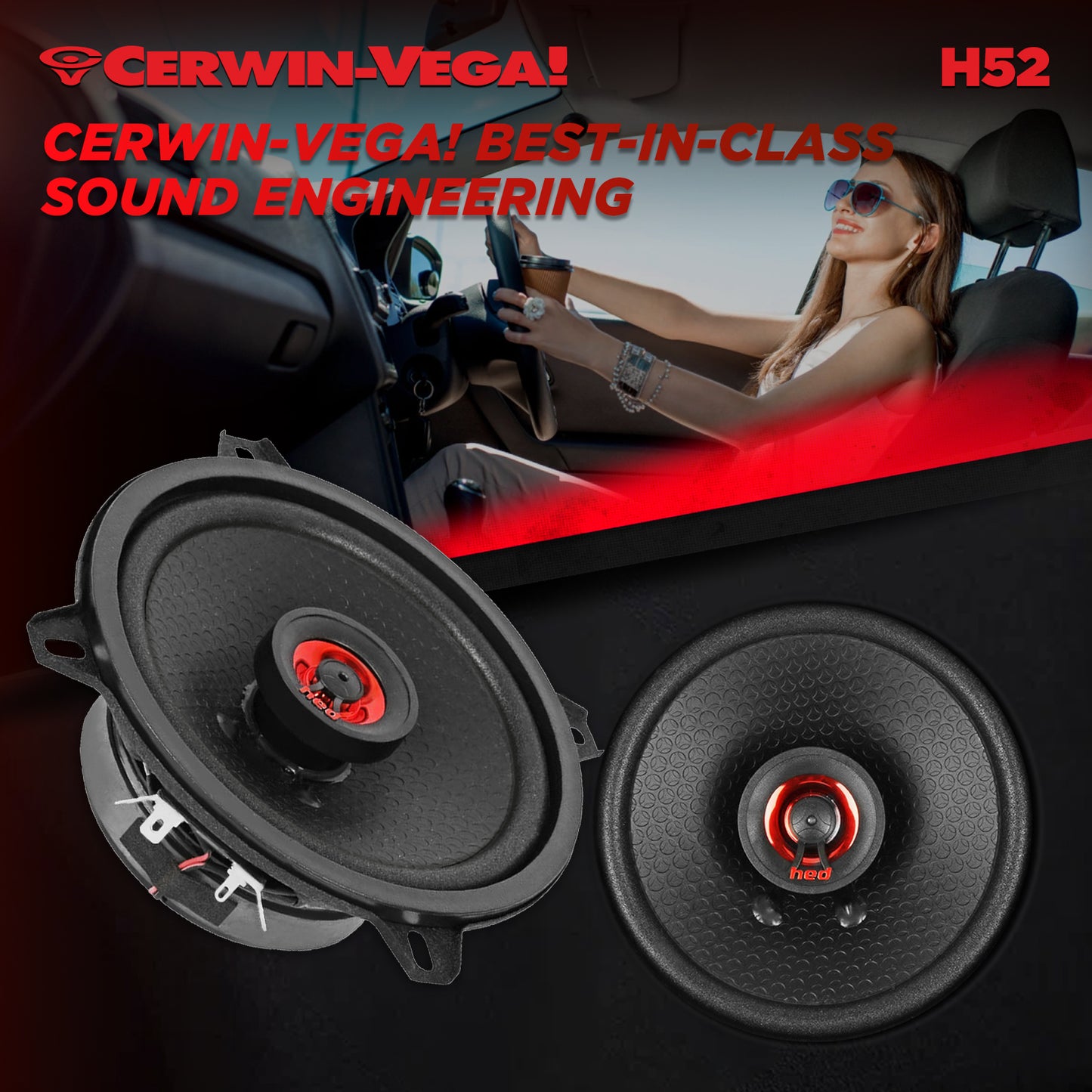 H52 - HED 2025 Edition 5.25” 2-Way Coaxial Full Range Speaker Set