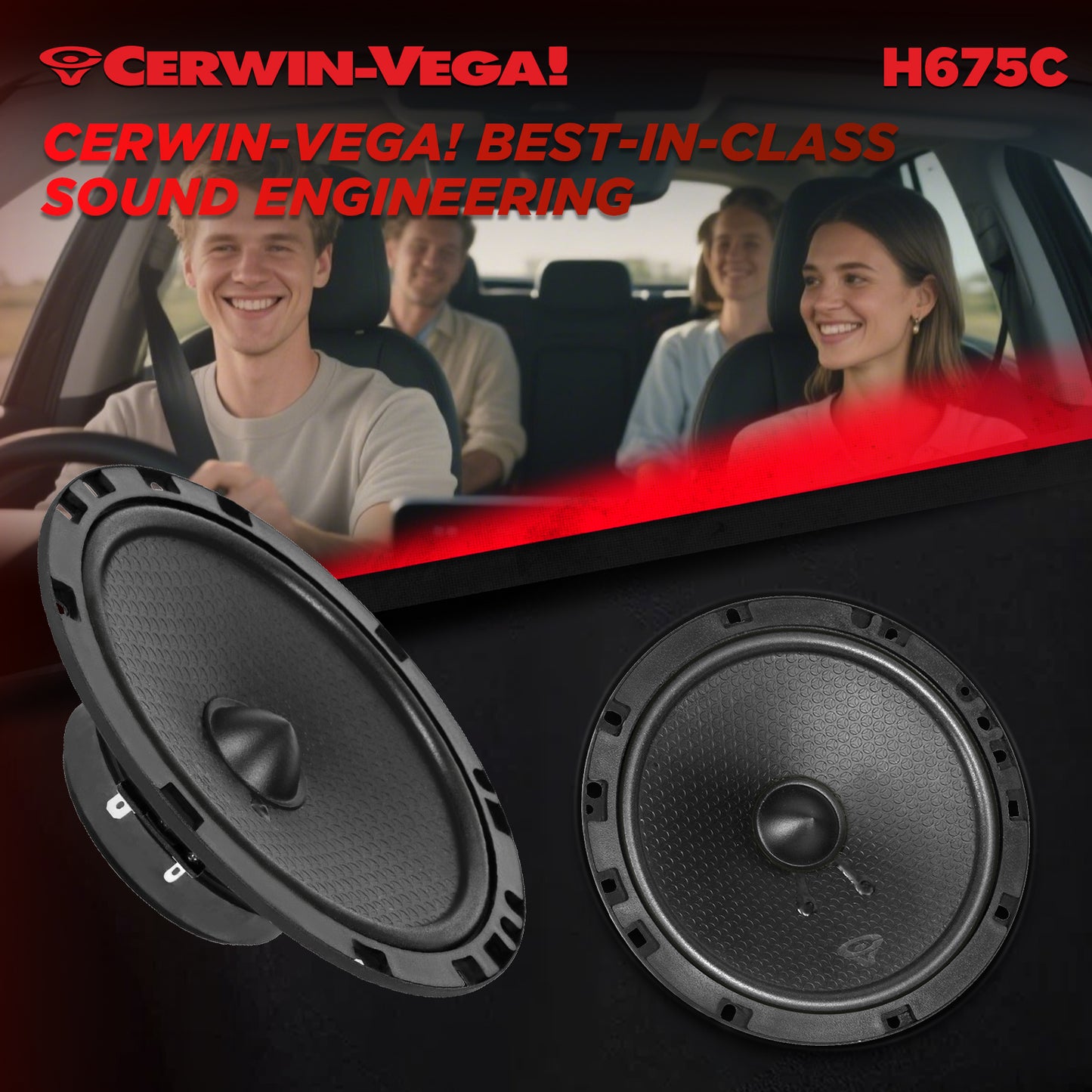 H675C - HED 2025 Edition 6.75” 2-Way Component Full Range Speaker Set
