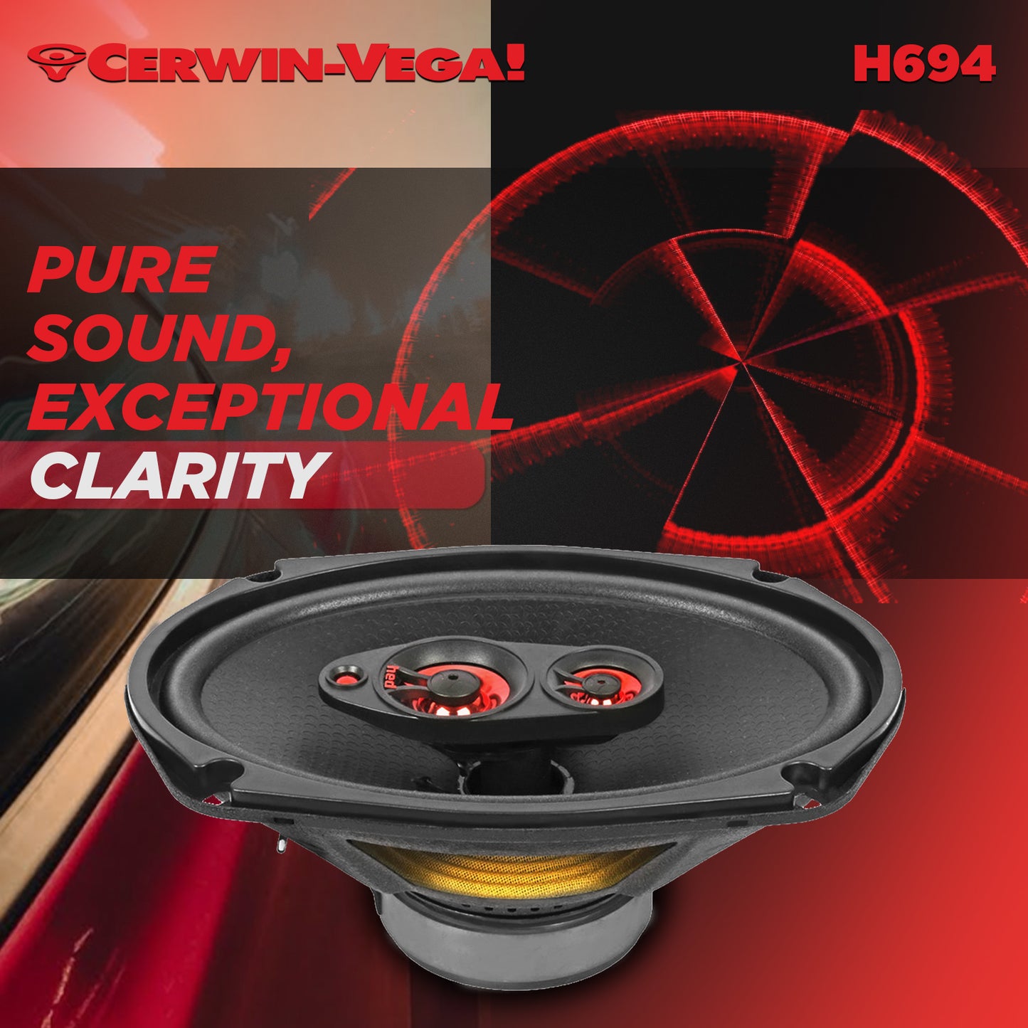H694 - HED 2025 Edition 6"x9” 4-Way Coaxial Full Range Speaker Set