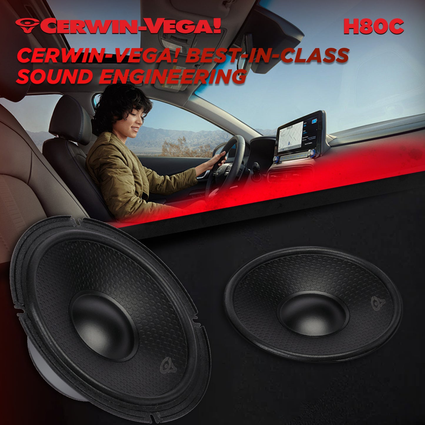 H80C - HED 2025 Edition - 8” 2-Way Component Full Range Speaker set