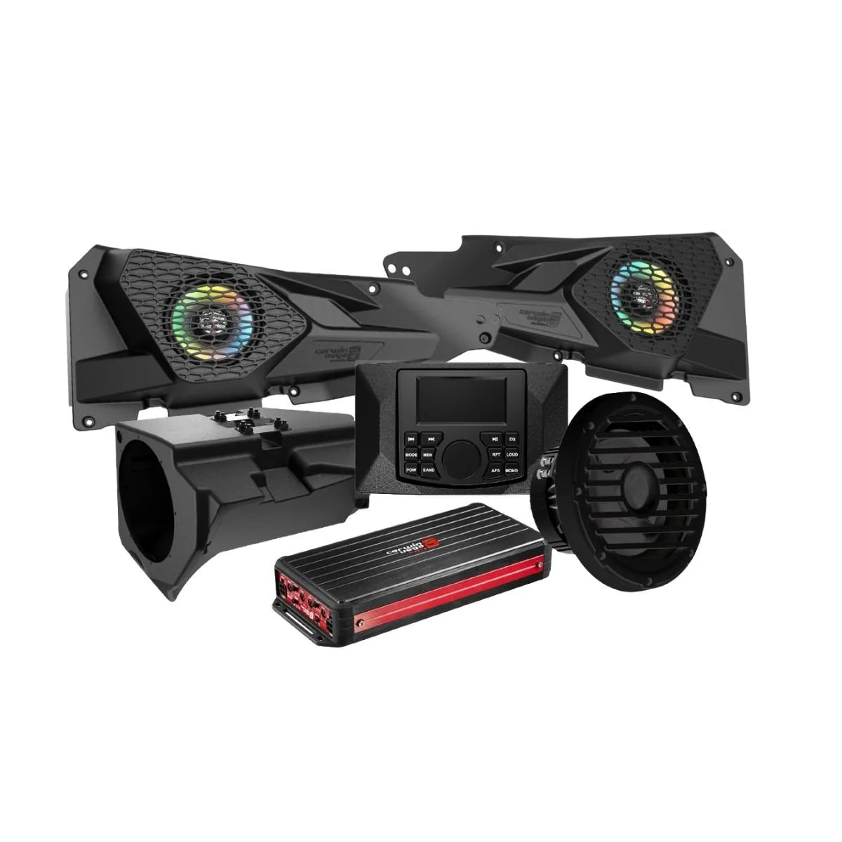 2014 + Razor Specific Front Speaker Kit with 4 Channel Digital Amplifier - RMPRZRKD22 - Cerwin Vega