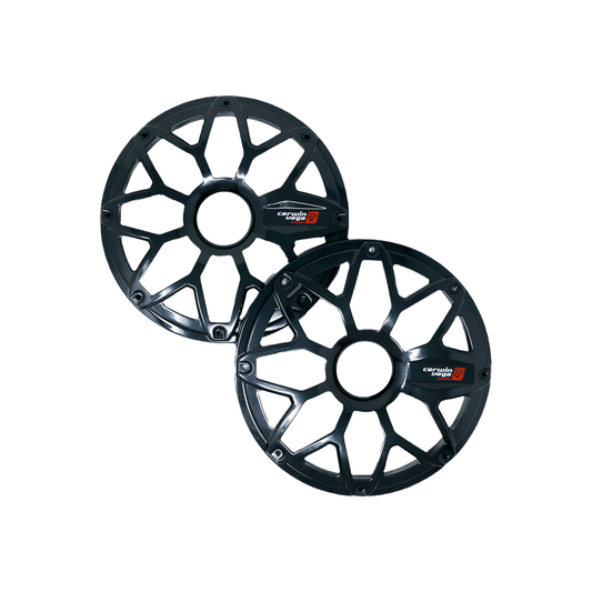 RPM Stroker 6.5" Flush Mount Speaker Grill, Black Pair, Steel With Powder Coating - SM65FBB - Cerwin Vega