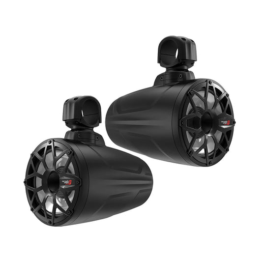 2-Way Speaker System (Pair), Black and White Coated Voice Coil Injection PP Cone Rubber Surround - Cerwin Vega