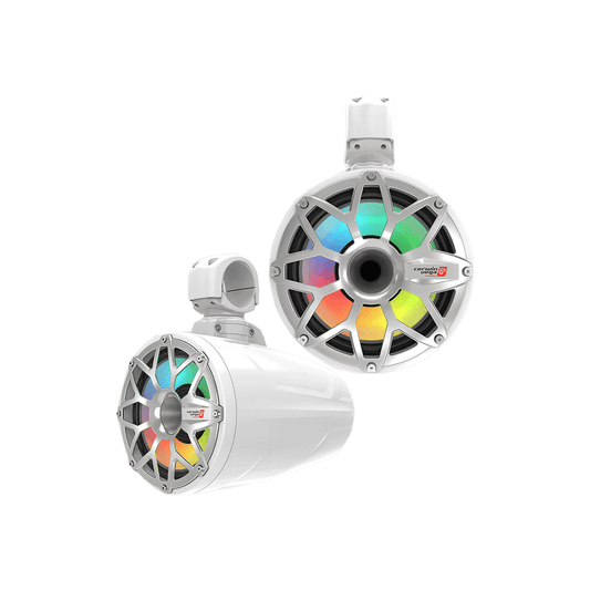 2 - Way Speaker System (Pair), Black and White Coated Voice Coil Injection PP Cone Rubber Surround - Cerwin Vega