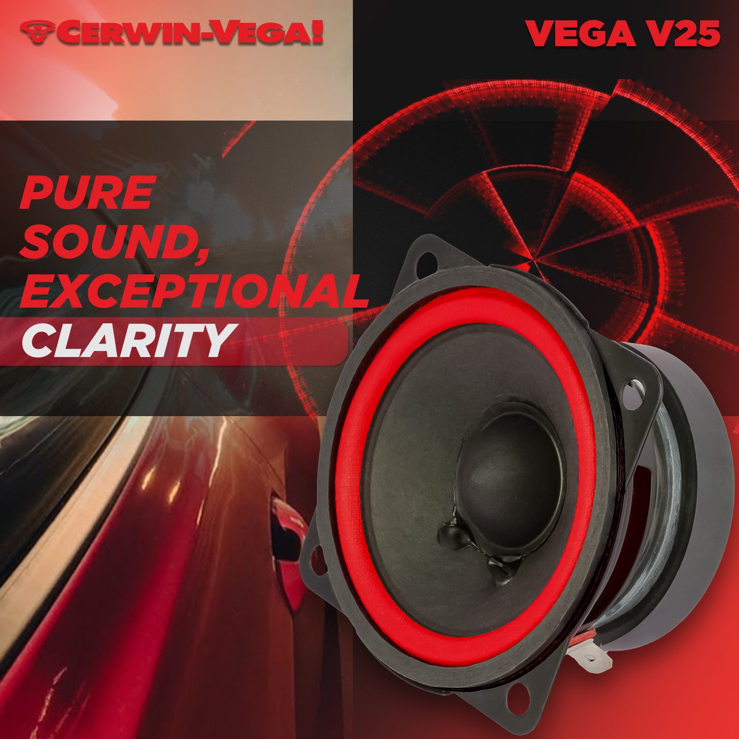 Vega 2025 Edition - 2.5" FULL RANGE SPEAKER - V25