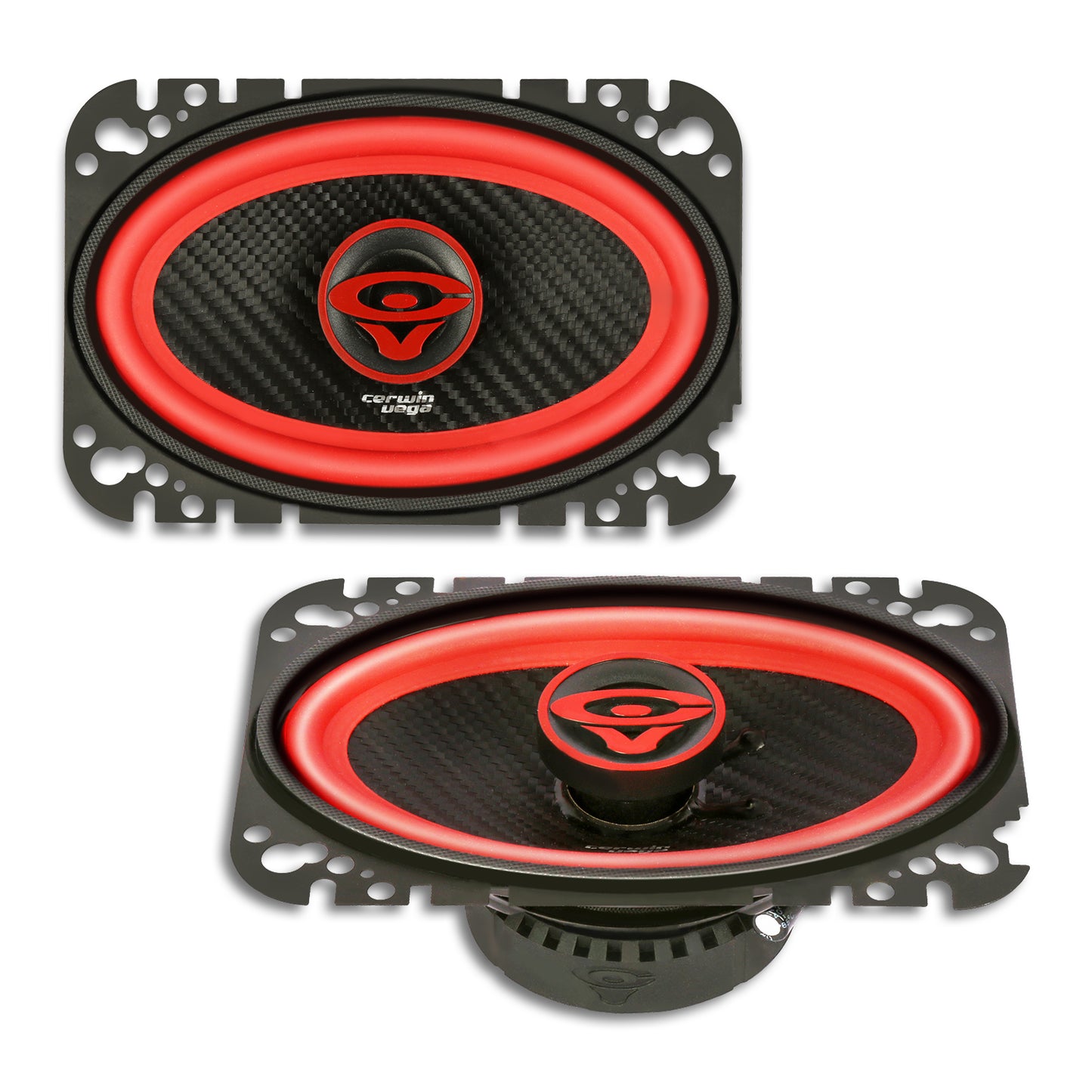 Vega 2025 Edition - 4"x6" 2-Way Coaxial Full Range Speakers (4Ω) - V46