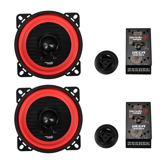 Vega 4" 2-WAY COMPONENT FULL RANGE SPEAKER SYSTEM (4Ω)- V4C