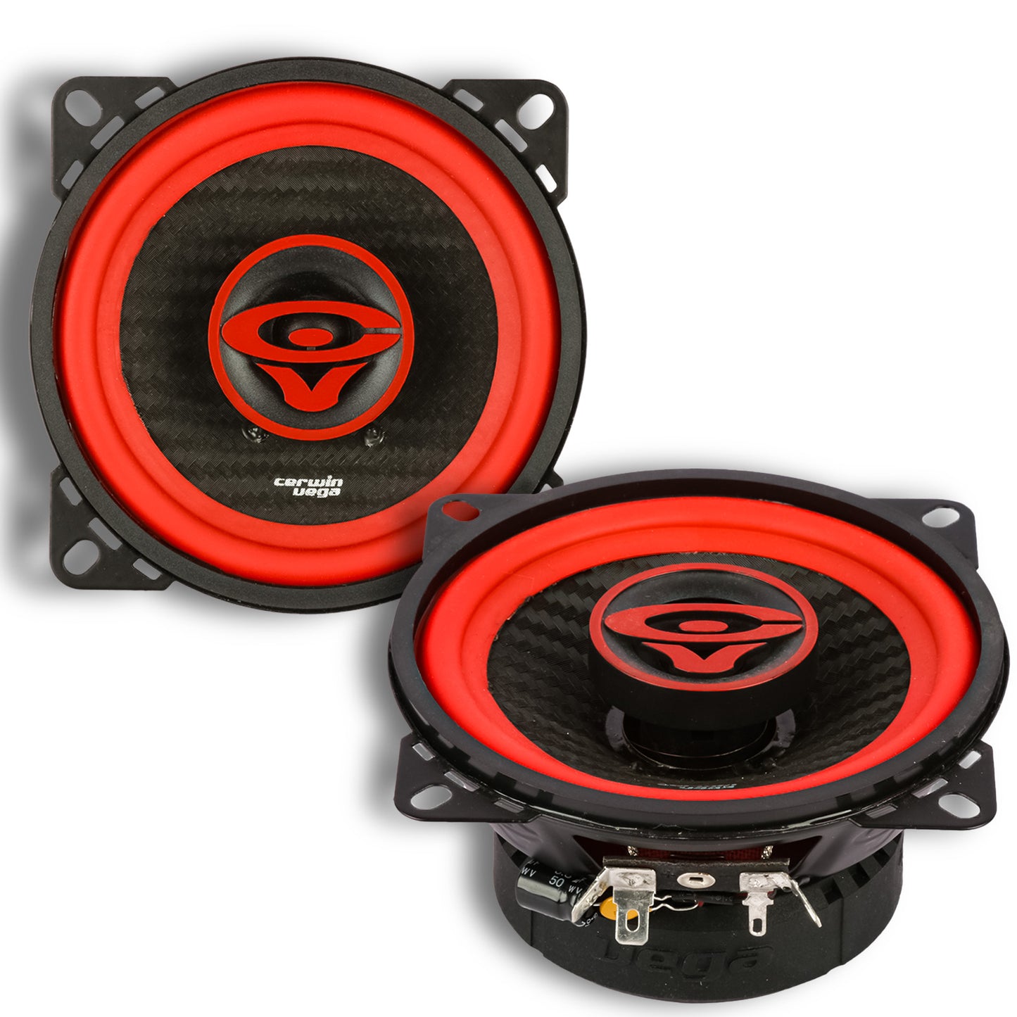 Vega 2025 Edition - 4" 2-Way Coaxial Speakers (4Ω) - V4