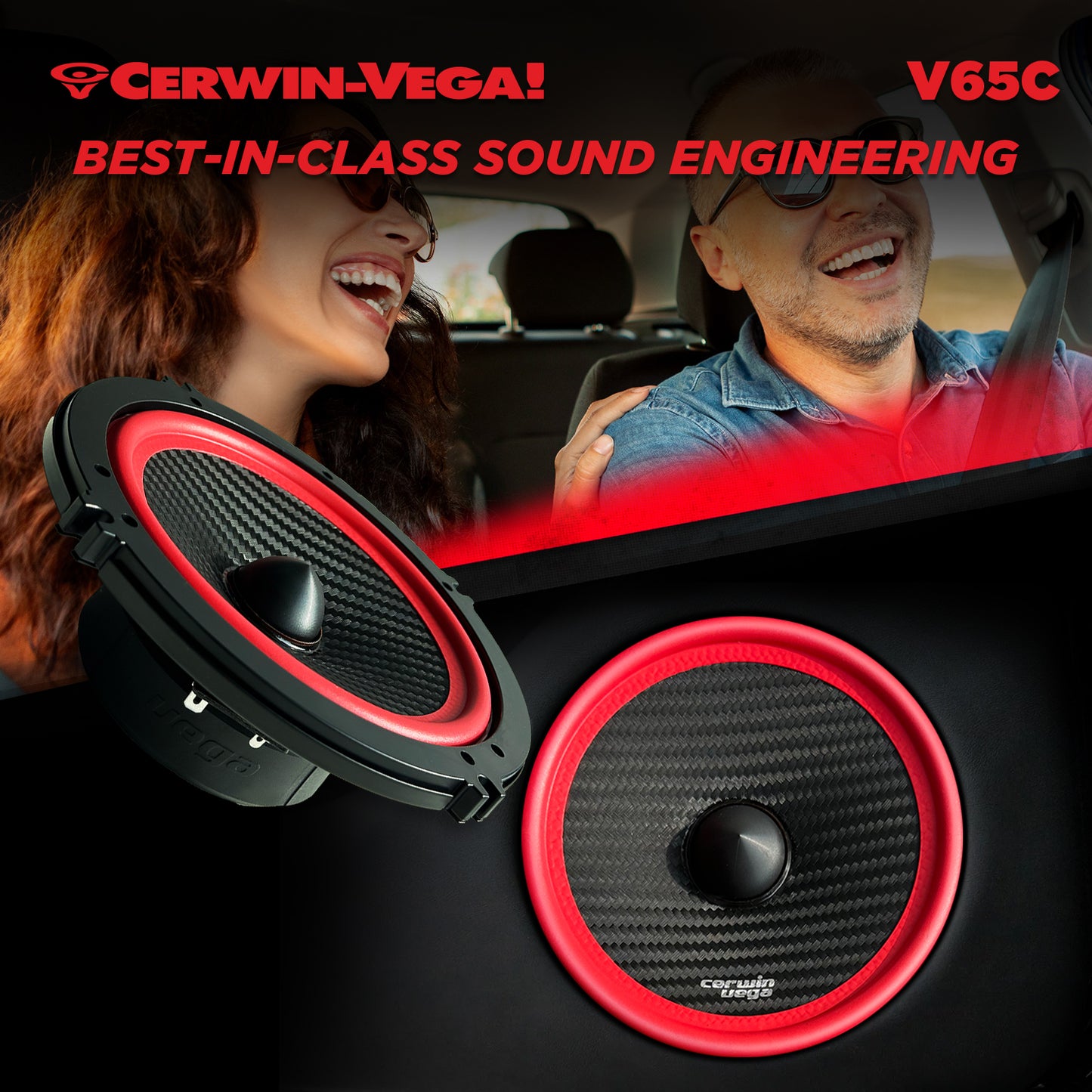 Vega 2025 Edition - 6.5" 2-Way Component Speakers Set (4Ω) - V65C