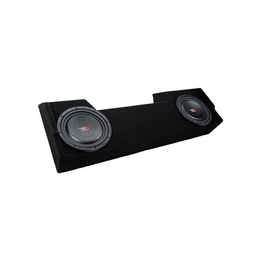 Double 10" Shallow Subwoofer Enclosure for 2019-Up RAM Crew Cab with VMAXS102 - VMAXS102MDG210RB - Cerwin Vega