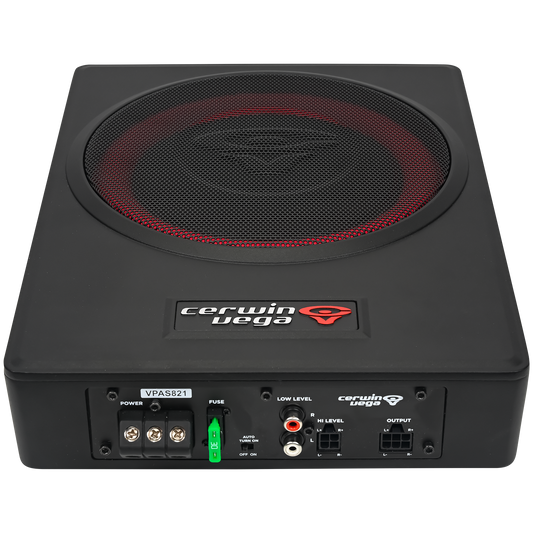 8" UNDER-SEAT BASS SOLUTION WITH VEGA BASS + 2 CHANNEL OUTPUT FOR ADDTIONAL SPEAKERS - VPAS821