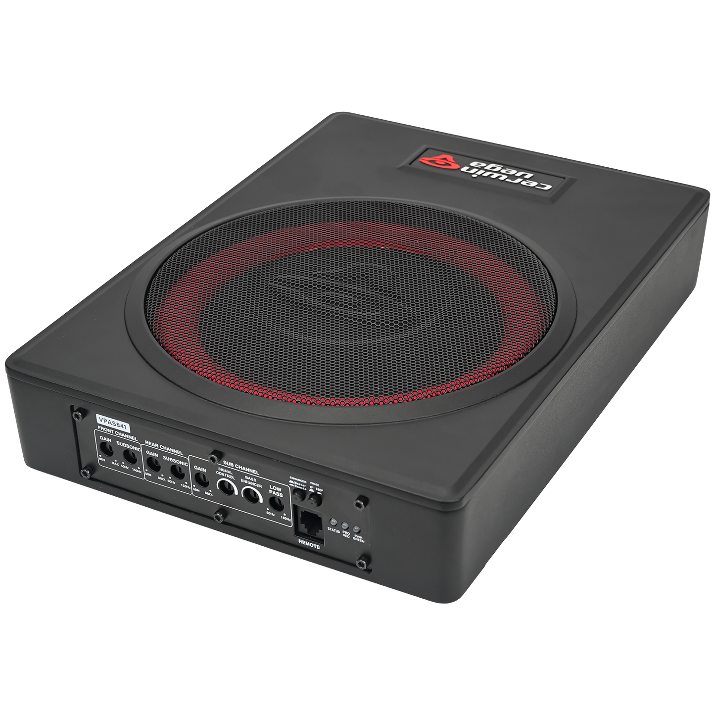 8" UNDER-SEAT BASS SOLUTION WITH VEGA BASS + 4 CHANNEL OUTPUT FOR ADDTIONAL SPEAKERS - VPAS841