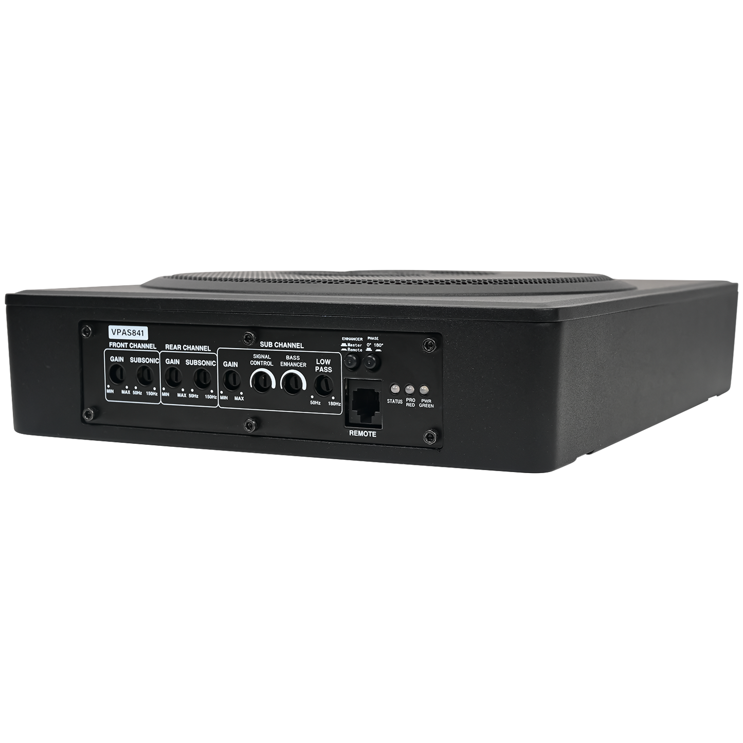 8" UNDER-SEAT BASS SOLUTION WITH VEGA BASS + 4 CHANNEL OUTPUT FOR ADDTIONAL SPEAKERS - VPAS841