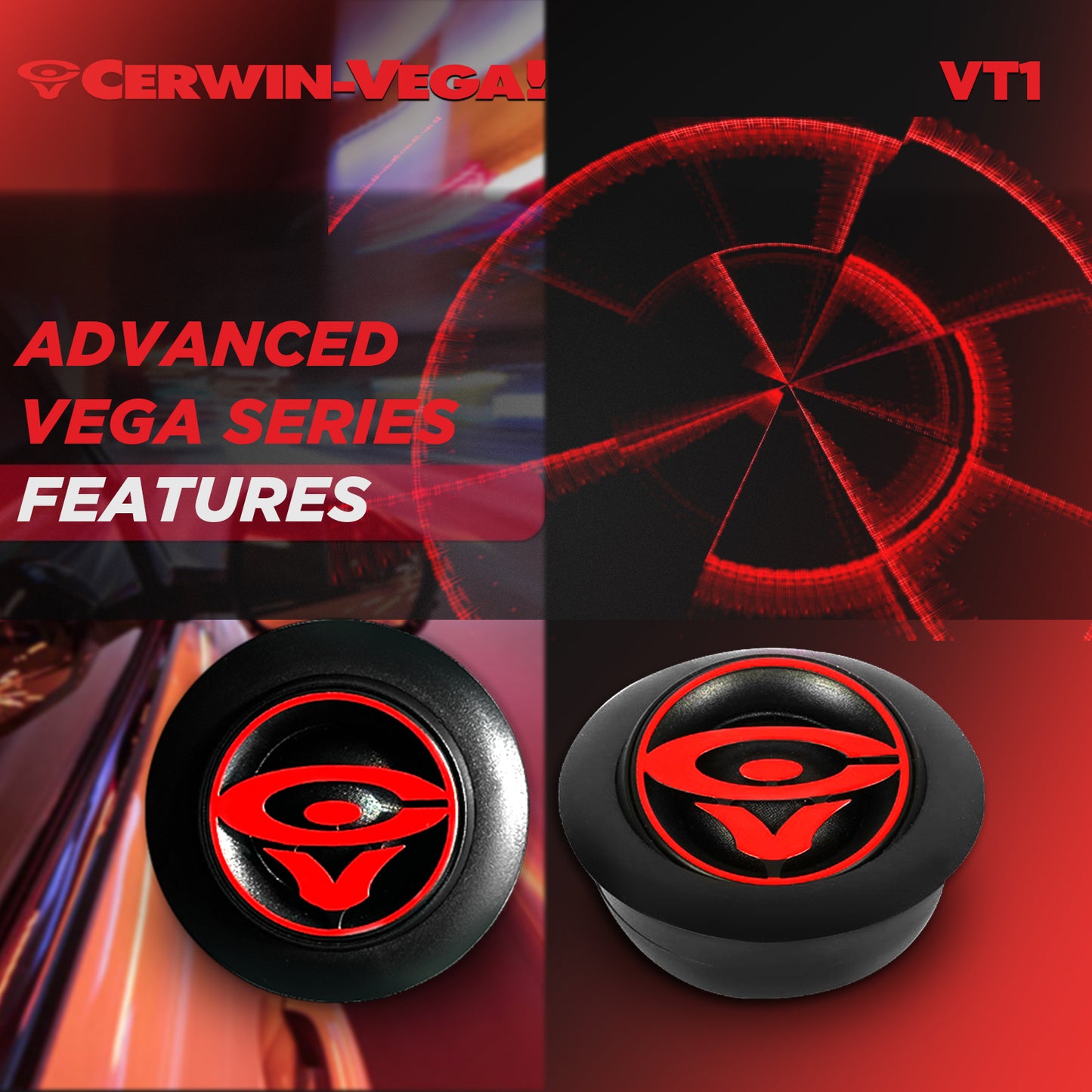 Vega Series 2025 Edition - 1" Silk Dome Tweeters (Pair) - VT1