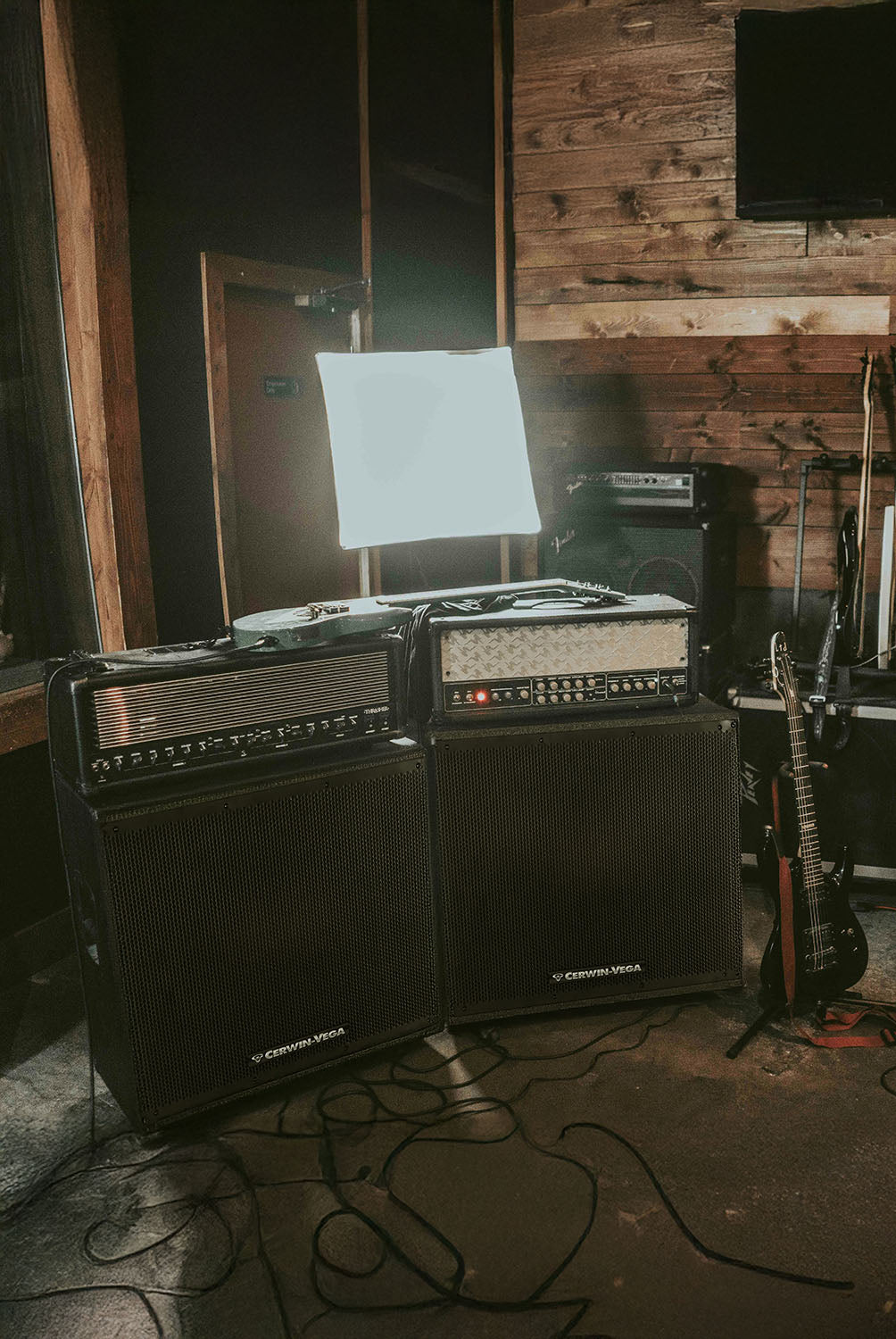 Cerwin-Vega equipment in studio