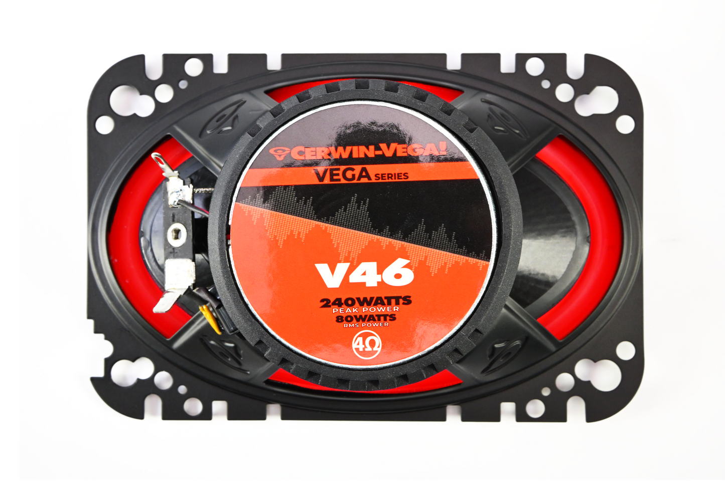 Vega 2025 Edition - 4"x6" 2-Way Coaxial Full Range Speakers (4Ω) - V46
