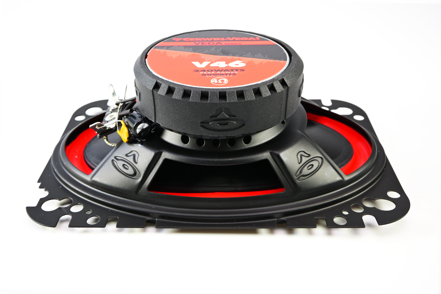 Vega 2025 Edition - 4"x6" 2-Way Coaxial Full Range Speakers (4Ω) - V46