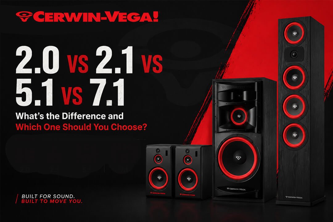 2.0 vs 2.1 vs 5.1 vs 7.1 Speakers: What’s the Difference and Which One Should You Choose? - Cerwin Vega