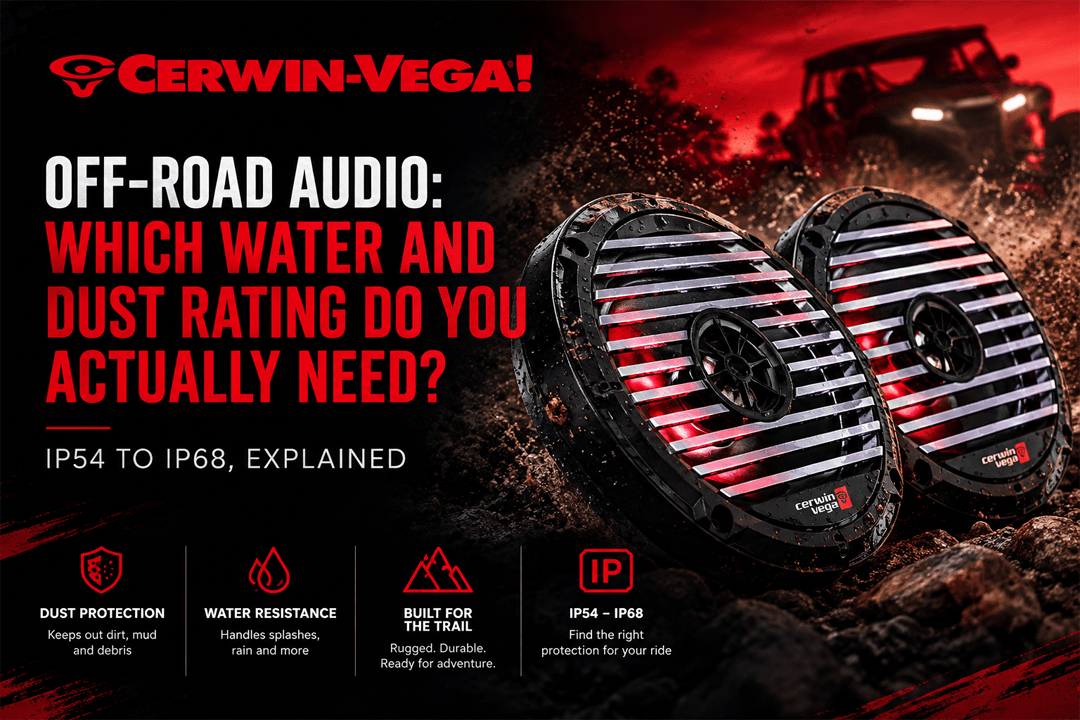 Off-Road Audio Which Water and Dust Rating Do You Actually Need IP54 to IP68, Explained