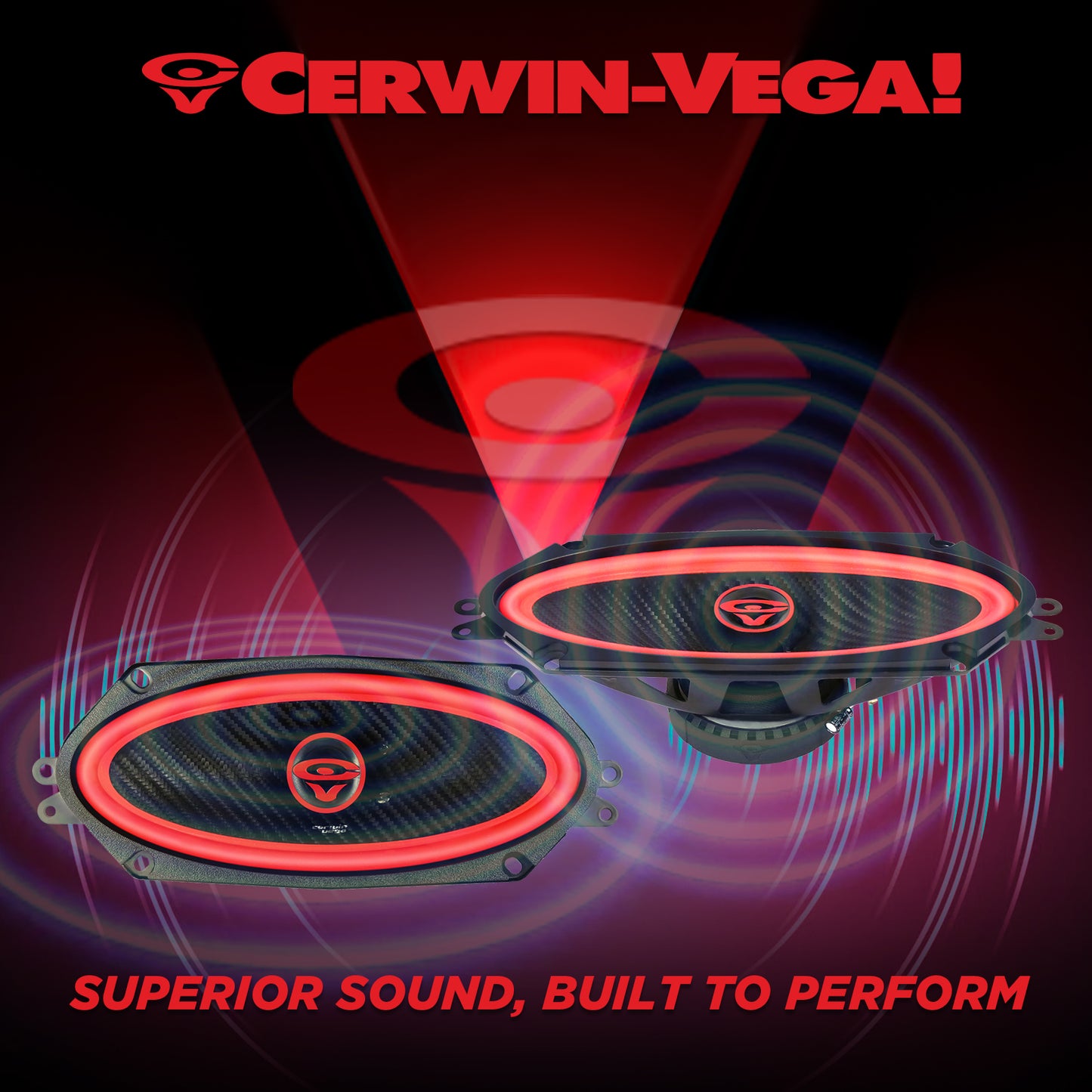 Vega 2025 Edition - 4"x10" 2-Way Coaxial Full Range Speakers (4Ω) - V410