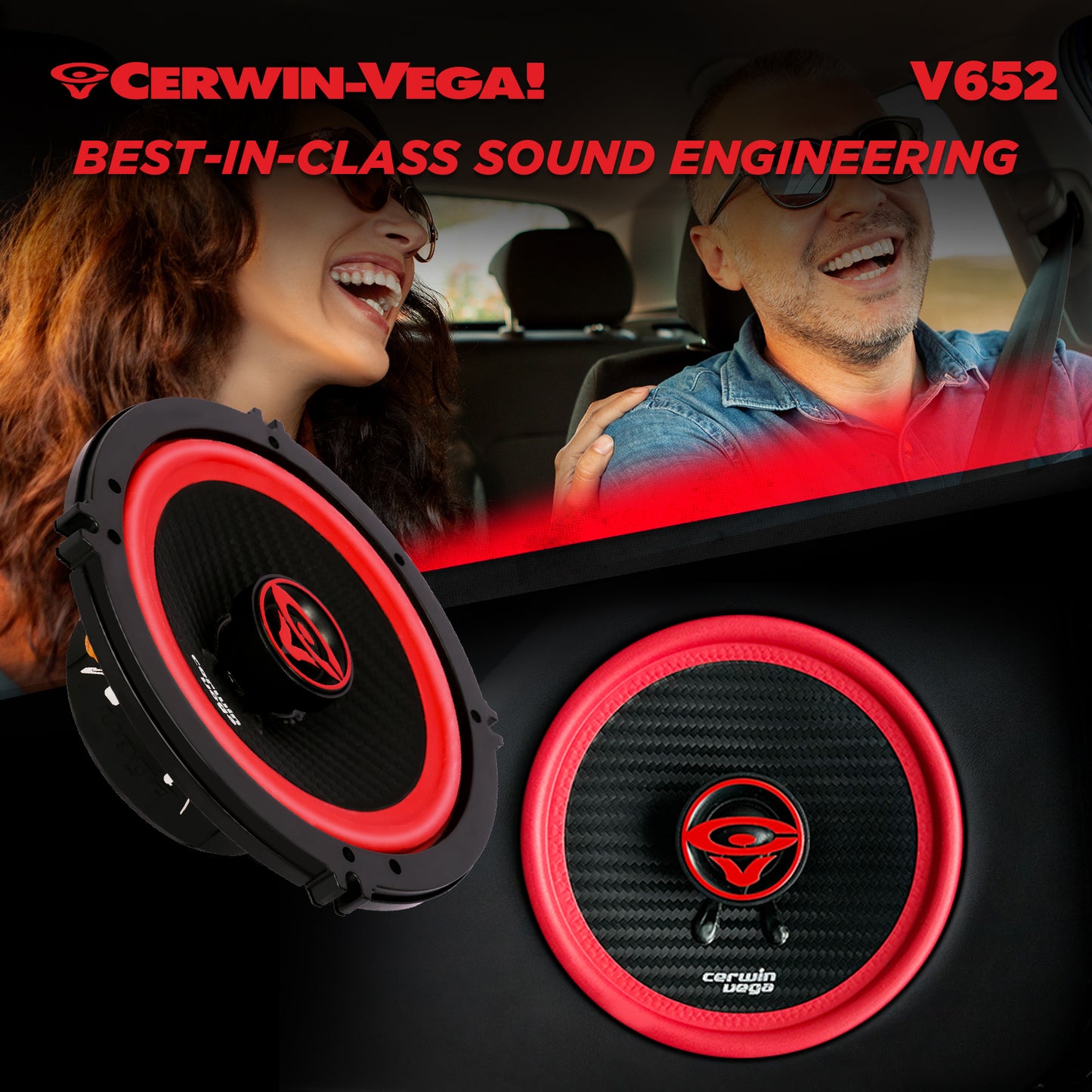 Vega 2025 Edition - 6.5" 2-Way Coaxial Full Range Speakers (2Ω) - V652