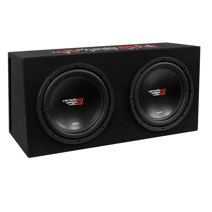 12" Dual XED Series Sealed Enclosure & Amplifier Bass Package - BKX212S - Cerwin Vega