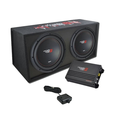 12" Dual XED Series Vented Enclosure & Amplifier Bass Package - BKX212V - Cerwin Vega
