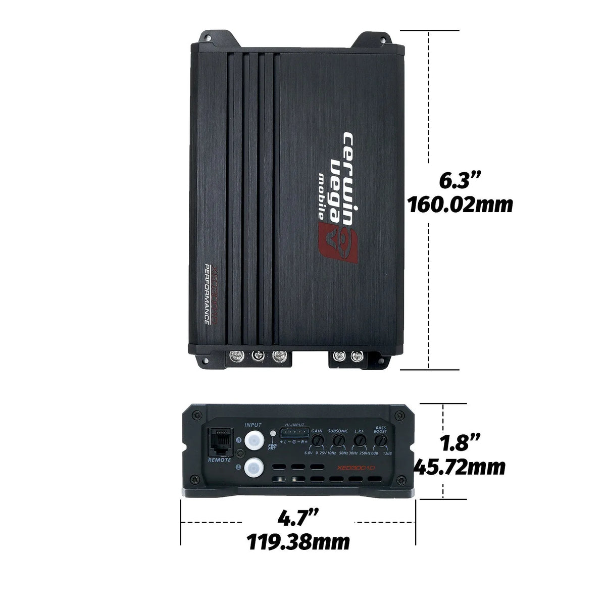12" Dual XED Series Vented Enclosure & Amplifier Bass Package - BKX212V - Cerwin Vega