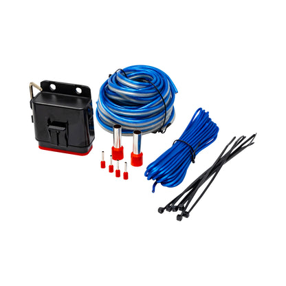 4 Gauge Complete Waterproof Amp Kit, 20ft. with RCA, Speaker Cable - CAKM42