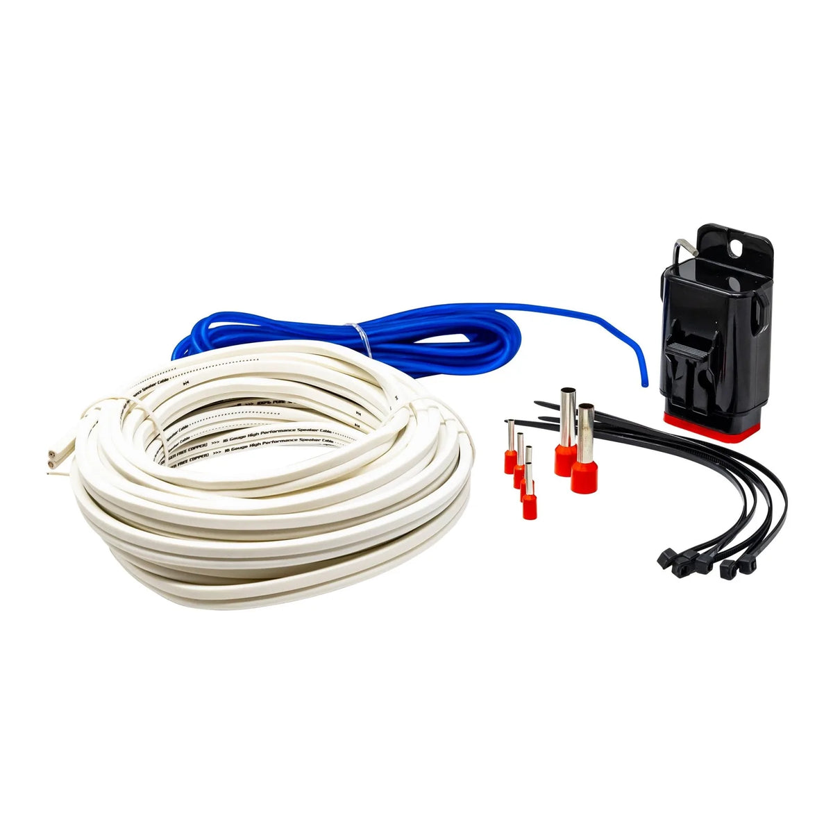 8 Gauge Complete Waterproof Amp Kit, 20ft. With RCA, Speaker Cable - CAKM82 - Cerwin Vega