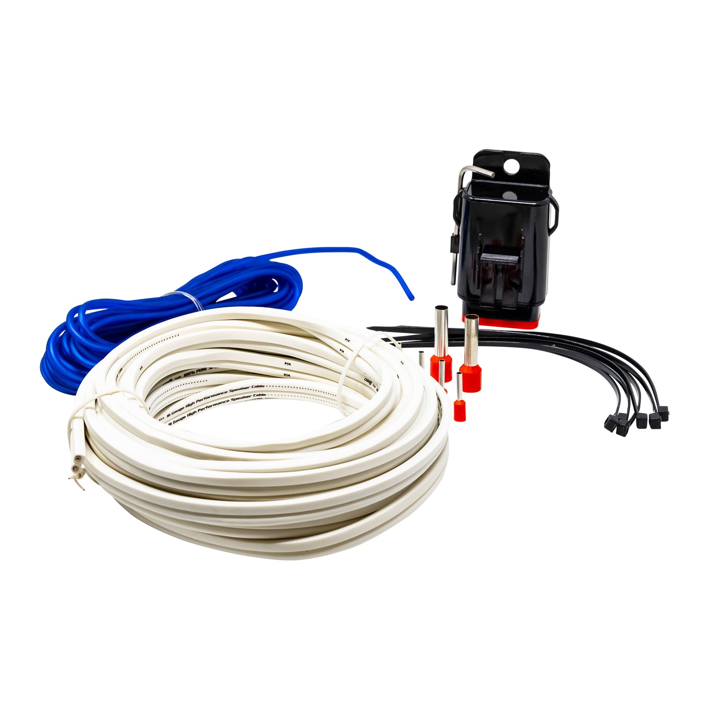 8 Gauge Complete Waterproof Amp Kit, 20ft. With RCA, Speaker Cable - CAKM82