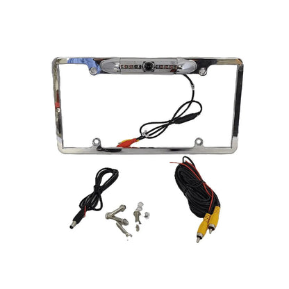 Chrome HD License Plate Frame with Backup Camera - CLF1C - Cerwin Vega