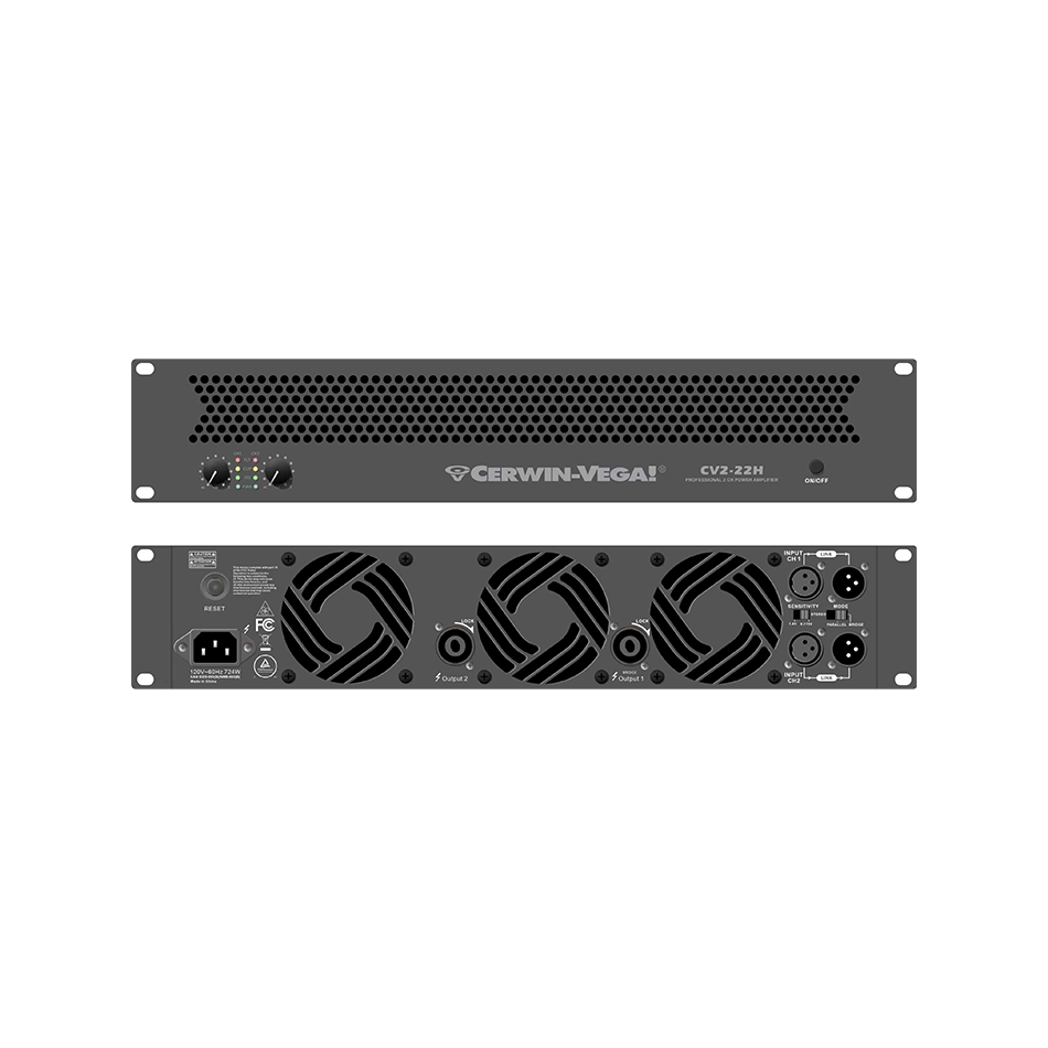 CV2-22H   2-Channel Power Amplifier, 2260W