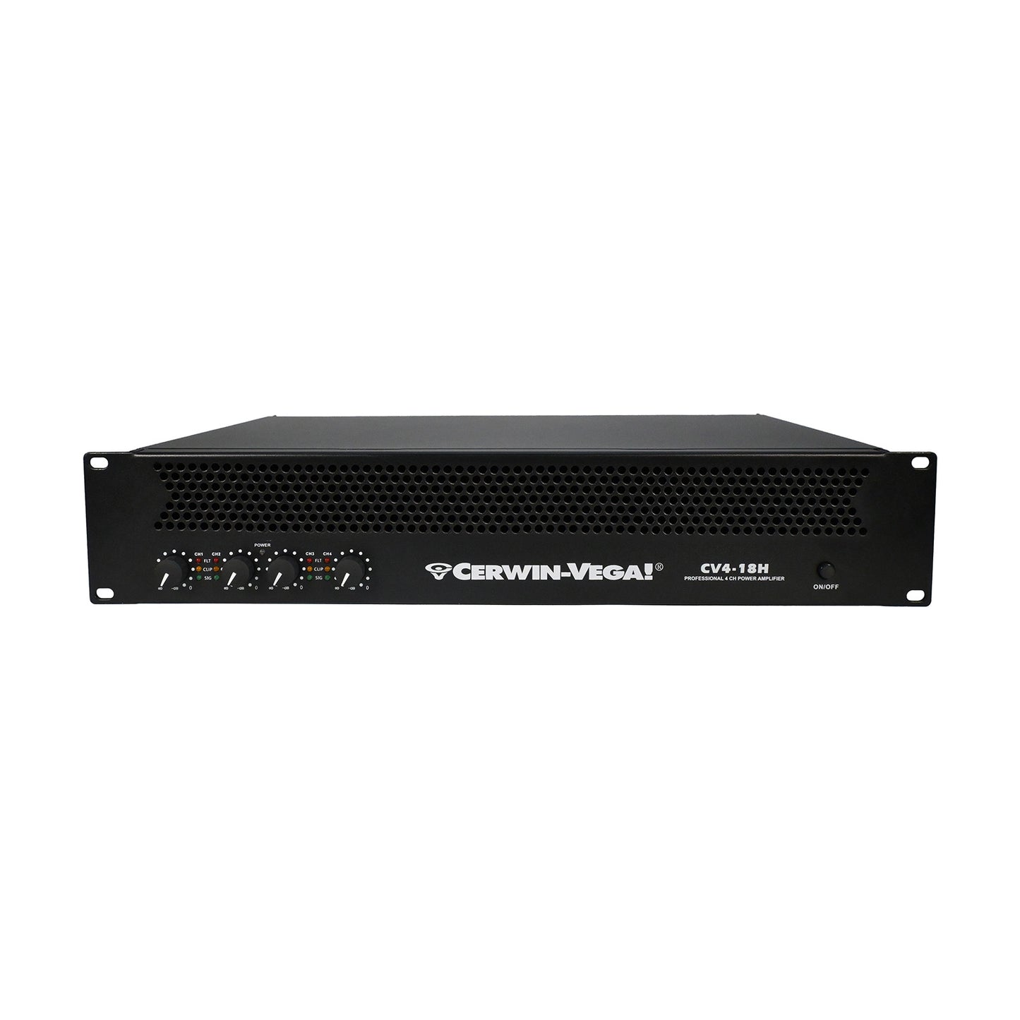 4-Channel Power Audio Amplifier, 1820W 120V-Bridging 8Ω - CV4-18H - Cerwin Vega