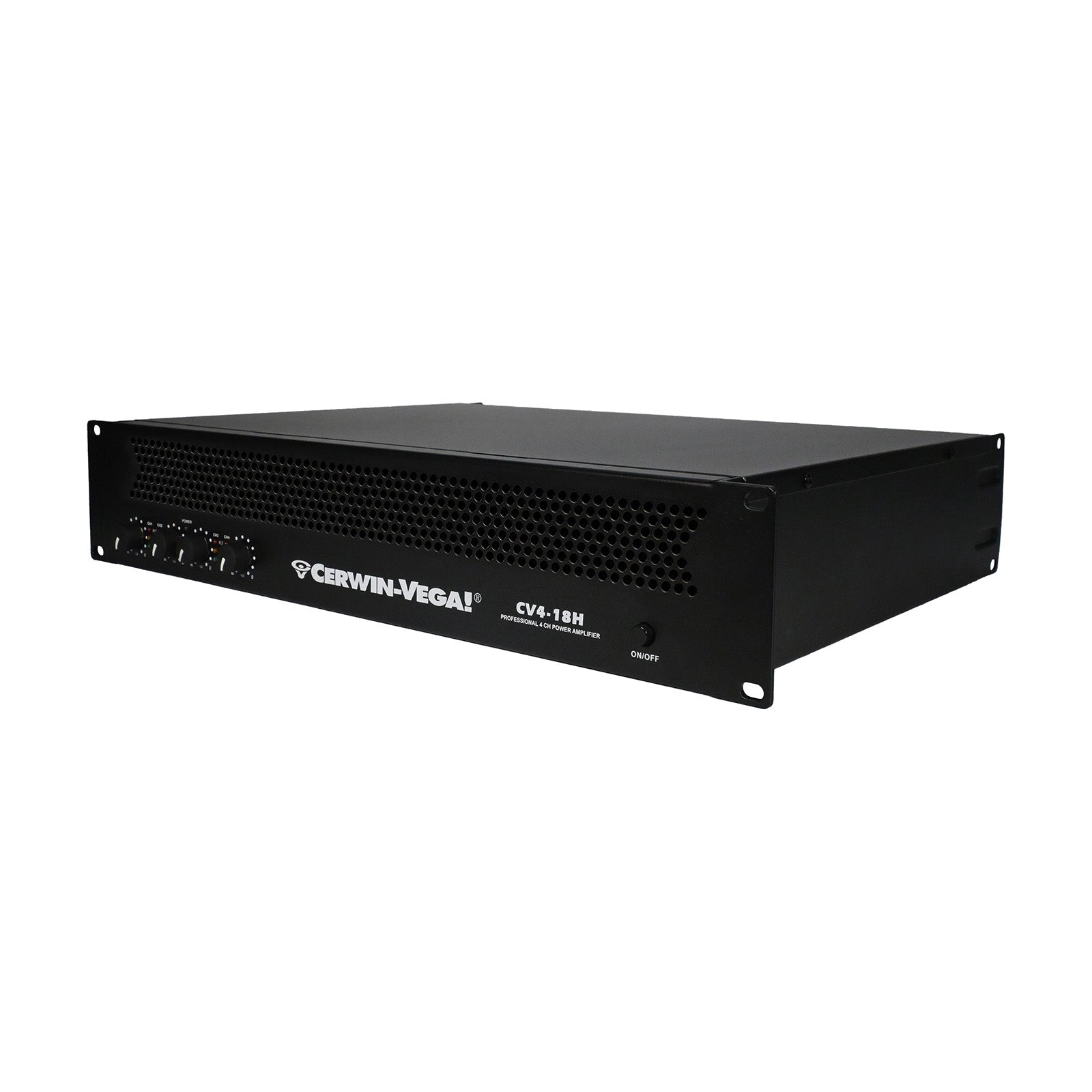 4-Channel Power Audio Amplifier, 1820W 120V-Bridging 8Ω - CV4-18H - Cerwin Vega