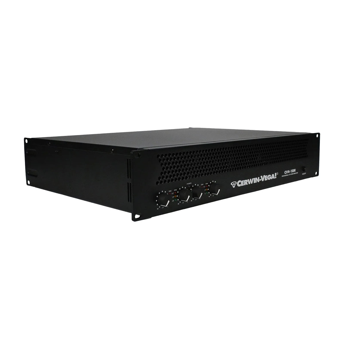 4-Channel Power Audio Amplifier, 1820W 120V-Bridging 8Ω - CV4-18H - Cerwin Vega