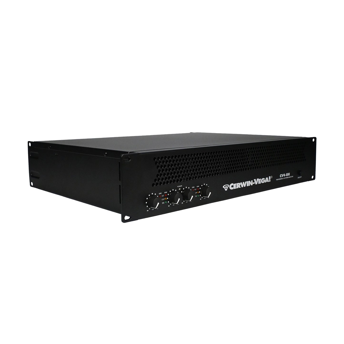 4-Channel Power Audio Amplifier, 1420W 120V-Bridging 8Ω - CV4-8H - Cerwin Vega