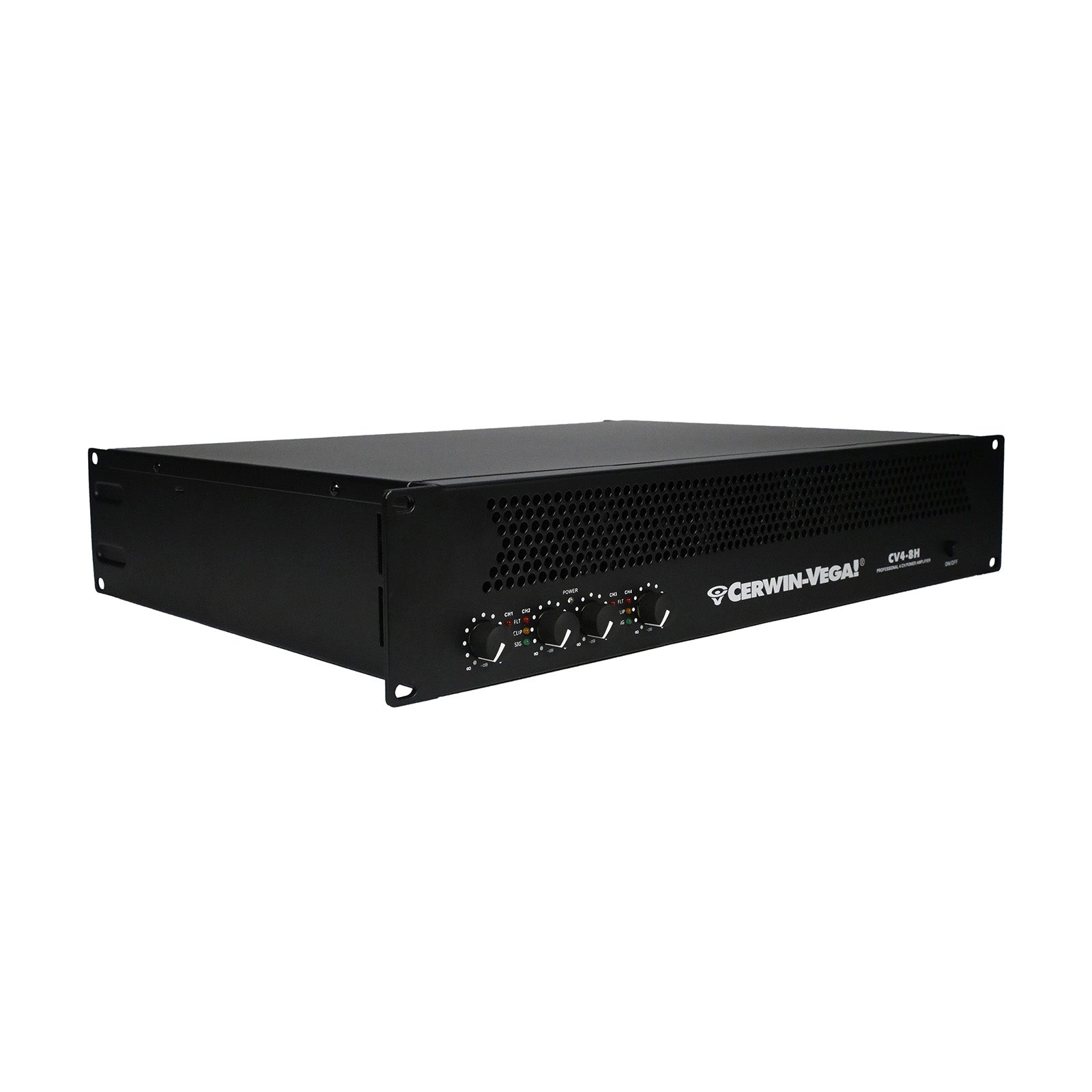 4-Channel Power Audio Amplifier, 1420W 120V-Bridging 8Ω - CV4-8H - Cerwin Vega