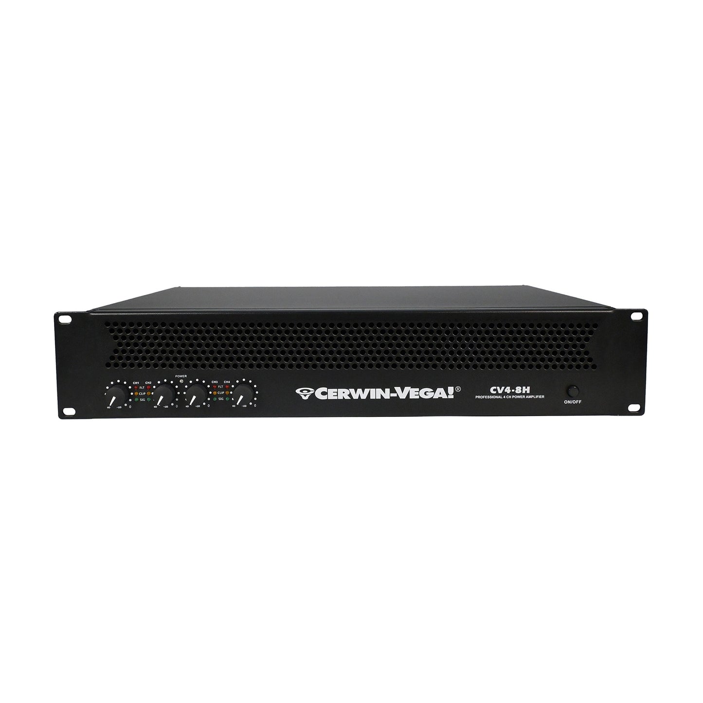 4-Channel Power Audio Amplifier, 1420W 120V-Bridging 8Ω - CV4-8H - Cerwin Vega