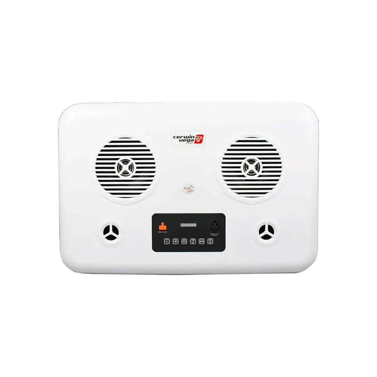 55QT Red Cooler with 6.5" 2-Way Marine Built-In Speakers, BT Streaming - Cerwin Vega