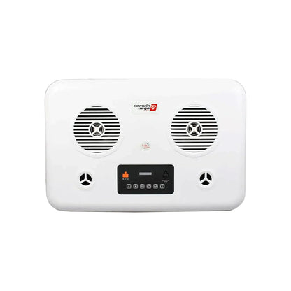 55QT Red Cooler with 6.5" 2-Way Marine Built-In Speakers, BT Streaming - Cerwin Vega