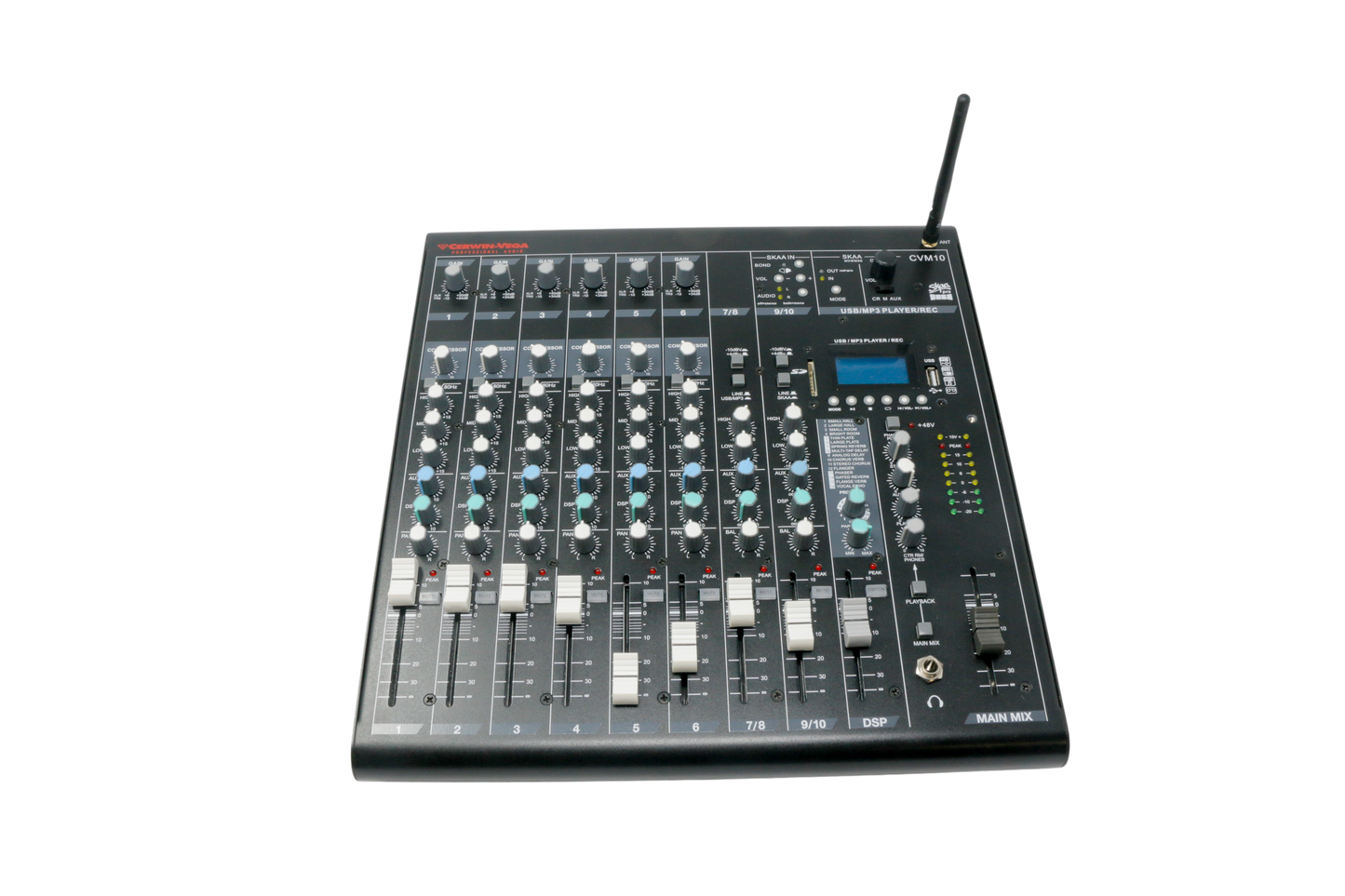 CVM10  10 CHANNEL MIXER W/BT & SKAA