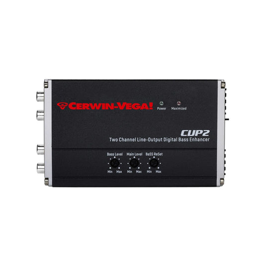 2 Channel Line Output Converter, Digital Bass Enhancer, Includes Remote Control - CVP2 - Cerwin Vega