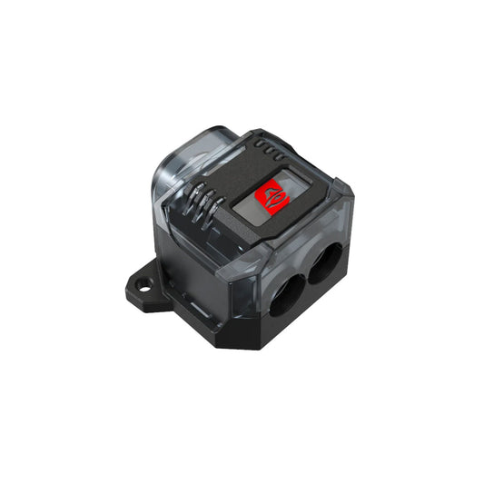 Distribution Block 1-1/0 Gauge Input w/4 Gauge Reducer/2-4 Gauge Outputs w/8 Gauge Reducer - DB124