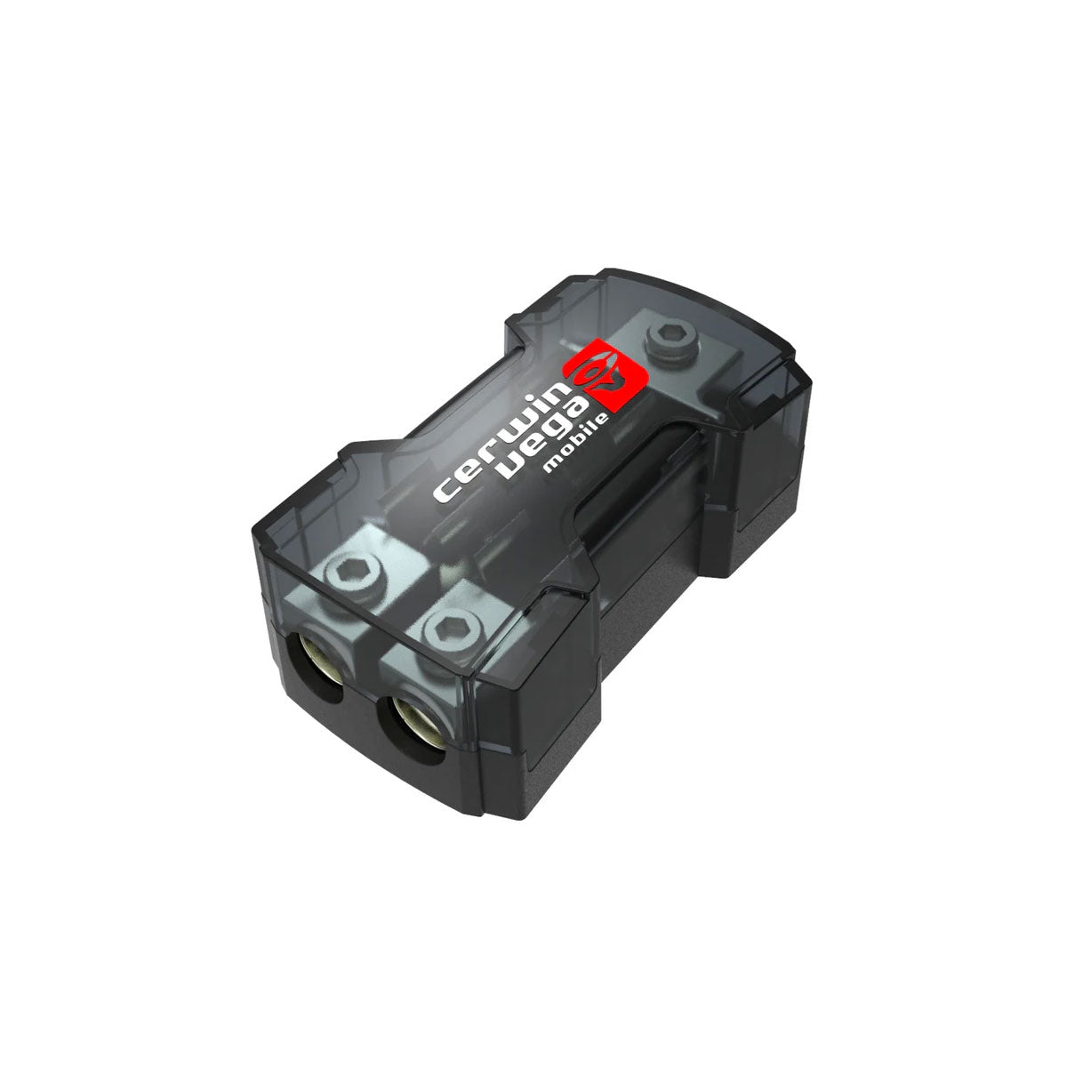 Dual Fuse Mounted AGU Fuse Holder with Cover & 1 -1/0 Gauge Input & 2- 4/8 Gauge Outputs - CAGU300